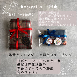 再販作品【選べる2カラー】スペイン製・ゴブラン織り/フラットポーチ☆happy gift /リボン 12枚目の画像