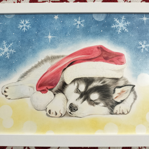 ワクワクリスマス 色鉛筆画 🎄✨✨ #和みうさぎ より。 #クリスマス の塗り絵です。 来週から