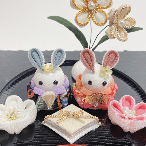 ♥A♡桜飾りー1**♡♥*ひな祭り飾り*♥*他つまみ細工**♡♥ ひな祭りのお花】桜と橘の作り方【つまみ細工】 - YouTube