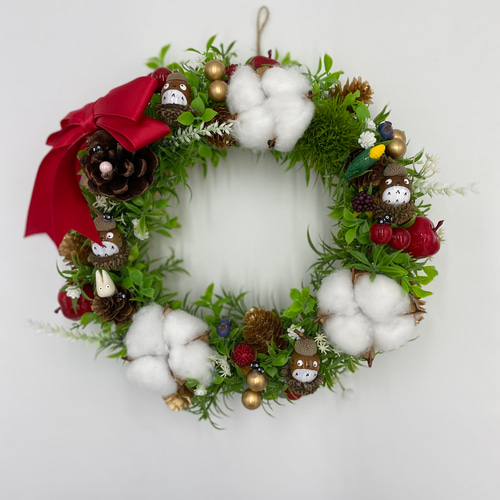 早割 森のどんぐり クリスマスリースL リース さくらどんぐり工房 通販