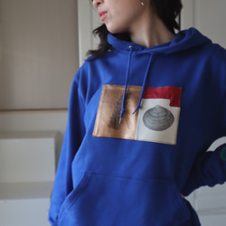 特別価格ーすぐ発送ーArt Sweatshirts-アートスウェットシャツー青-L 1枚目の画像