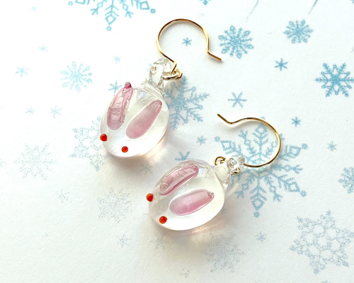 キラゆら！雪うさぎピアス ユラユラうさぎのピアス・イヤリング | KOLORS（カラーズ）心弾む