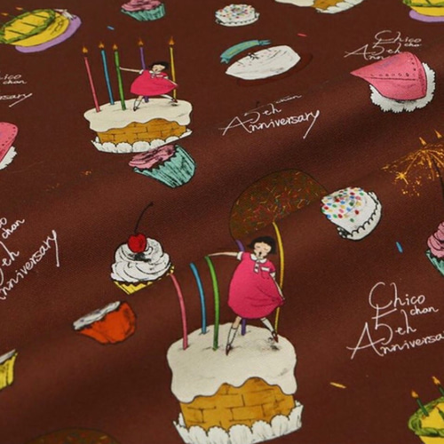 くらはしれい×チコちゃん/Welcome to my party!/オックス生地 生地