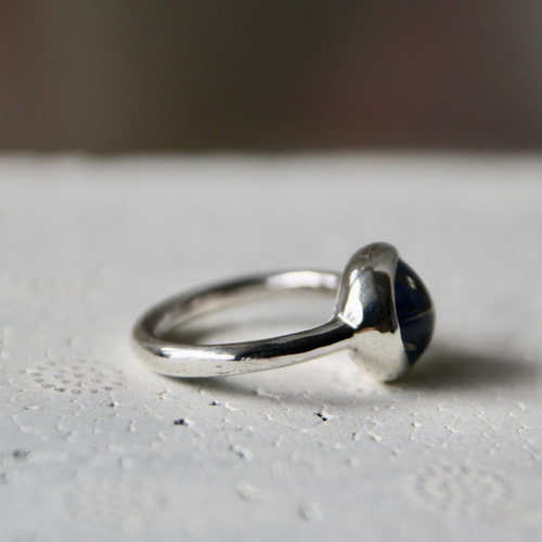 ルチルクォーツ × ラピスラズリ silverリング 指輪・リング