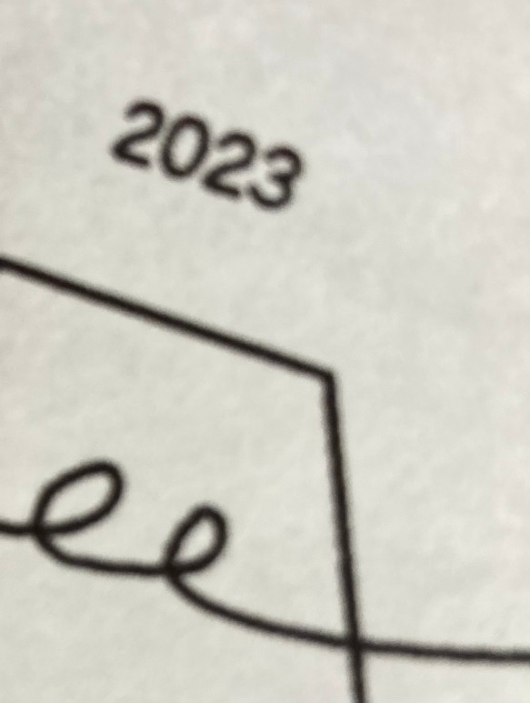 ✨new ✨最新版　 【 2023 壁掛けカレンダー 「円窓」和紙（しろ）表紙】 7枚目の画像