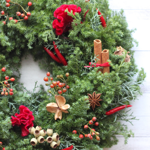 再……販 !! 【Creema限定】針葉樹が薫るフレッシュなクリスマスリース