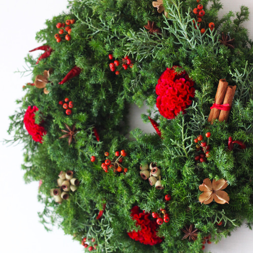 再……販 !! 【Creema限定】針葉樹が薫るフレッシュなクリスマスリース