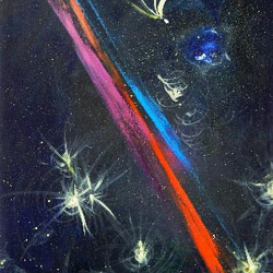 絵画☆原画(1点限り)『宇宙の果て』(アクリル水彩画 2021年10 絵画☆原画(1点限り)『宇宙の果て』(アクリル水彩画 2021年10