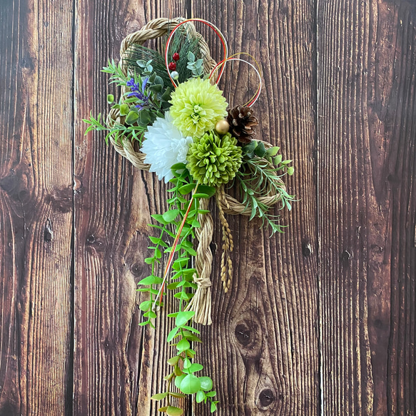 お正月飾りしめ飾りリース262