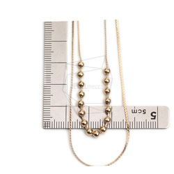 CHN-066-G【1個入り】ダブルネックレスチェーン,Two Chains necklace 4枚目の画像