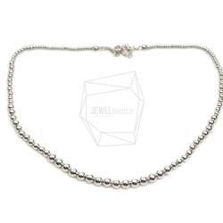 CHN-067-R【1個入り】ネックレスボールチェーン,ball chain necklace 3枚目の画像