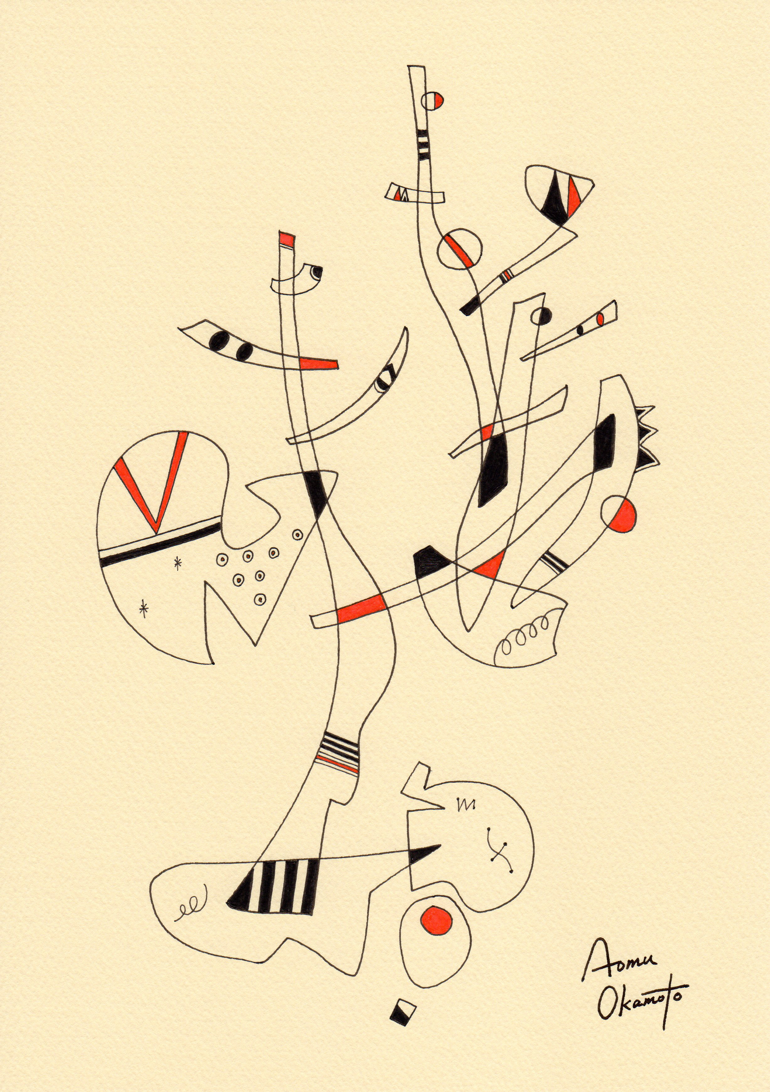 DRAWING 『Brave tree』by Aomu Okamoto 9,936円