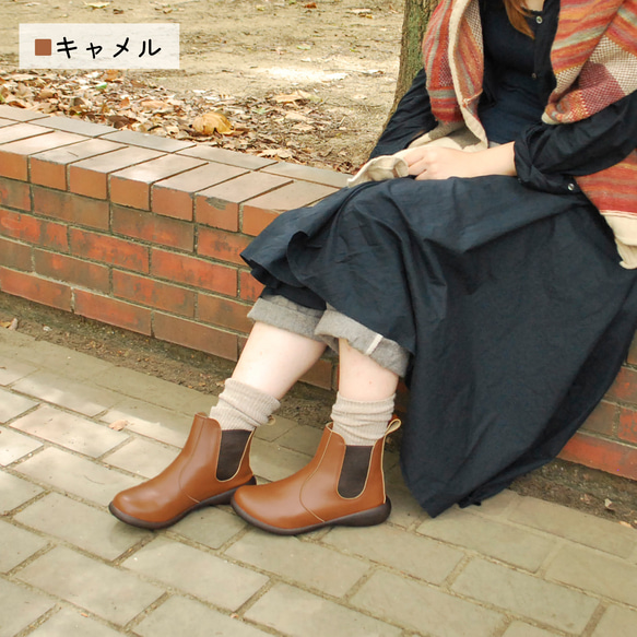 サイドゴアショートブーツ リゲッタ公式ショップ限定ブランド R-アール- AR-169 4枚目の画像