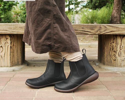 サイドゴアショートブーツ リゲッタ公式ショップ限定ブランド R-アール