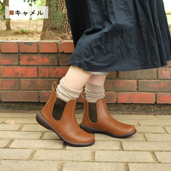 サイドゴアショートブーツ リゲッタ公式ショップ限定ブランド R-アール- AR-169 3枚目の画像