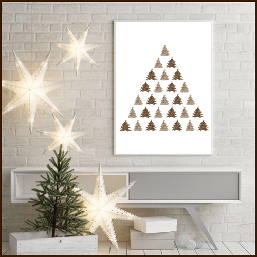 送料無料⭐️ No.381.クリスマス tree ⭐️ポスター 北欧 アート