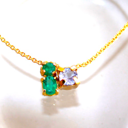 - double - Emerald & Tanzanite Earrings/Pierce 8枚目の画像