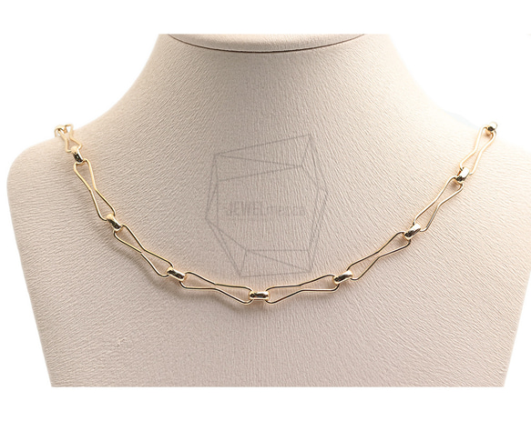 CHN-075-G【1個入り】ネックレスチェーン, Chains necklace 5枚目の画像