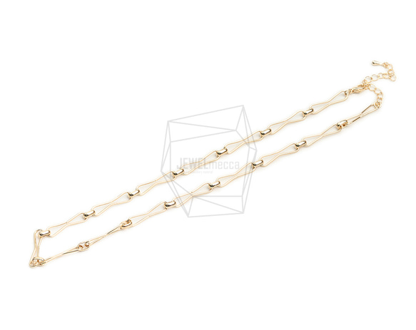 CHN-075-G【1個入り】ネックレスチェーン, Chains necklace 2枚目の画像