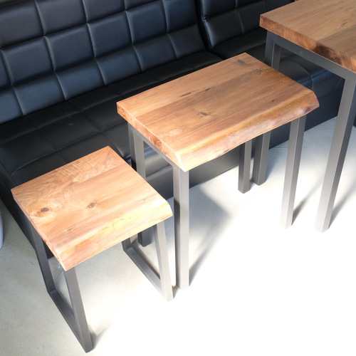 ウォールナット】ネストテーブル3点セット（現品のみ） 机