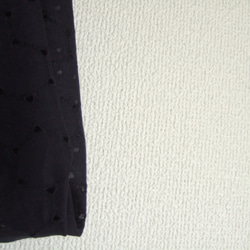 ★京都産サークルレースコットン紺のゆるターバン　大人上品なアクセントに 6枚目の画像