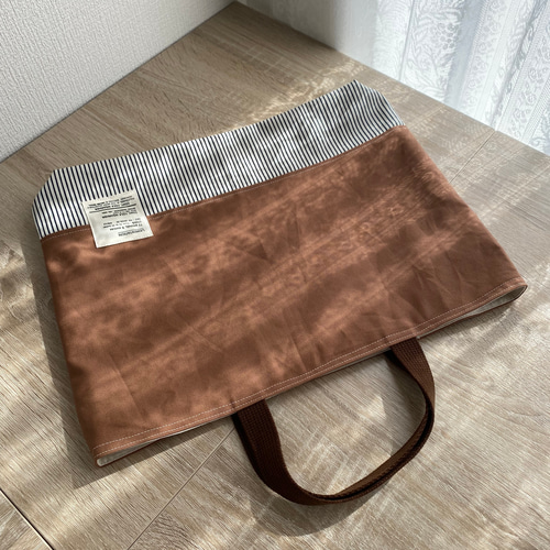 高学年まで使える！レッスンバック&上履き入れ ナッツ色のキャンバス