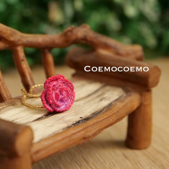 【受注制作】Coemoバラの指輪 8枚目の画像