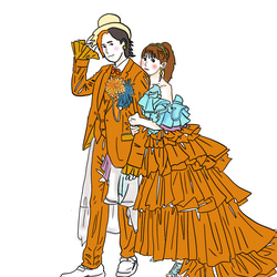 結婚式前撮りイラスト 5枚目の画像