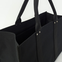 【三種顏色可選】大容量帆布手提袋 <米色> <黑色> <米白色> 第6張的照片