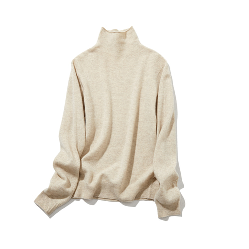 上質ウールのハイネックニット 素肌に触れるから 上質がいい。ウール 100％ニット 下着ニット シーム