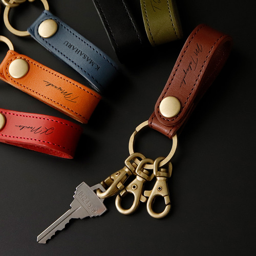 名入れ 栃木レザー キーホルダー プレゼント ギフト 誕生日 記念日 本