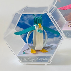 希望のペーパー・ペンギン（天然石ターコイズ付き） 2枚目の画像