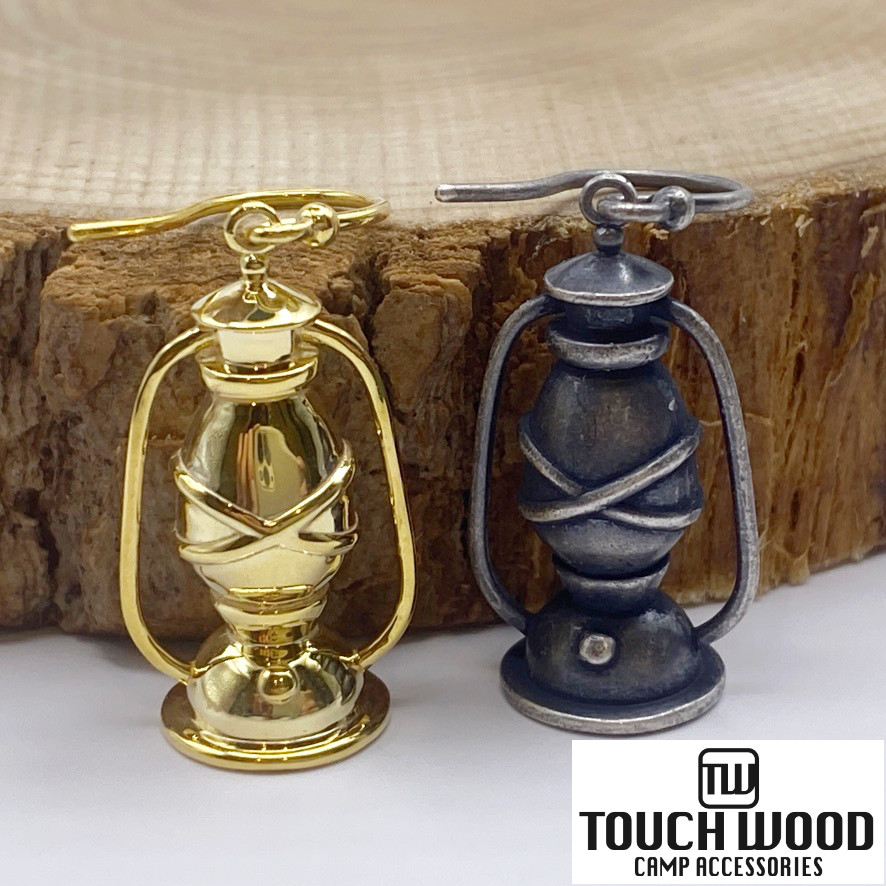 TOUCH WOOD キャンプアクセサリー SILVER925【ランタン】ピアス（片耳用）
