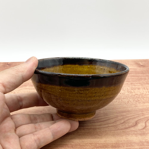 飴色の飯茶碗 【飯碗 和 陶器 黄 茶】 茶碗・めし碗 酒津焼 kazu 飴色の飯茶碗 【飯碗 和 陶器 黄 茶】 茶碗・めし碗 酒津焼 kazu