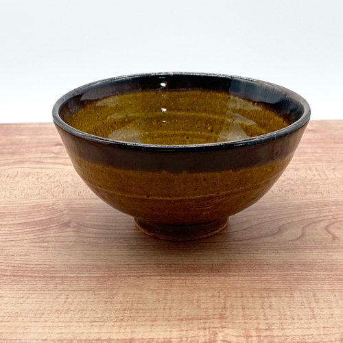 飴色の飯茶碗 【飯碗 和 陶器 黄 茶】 茶碗・めし碗 酒津焼 kazu