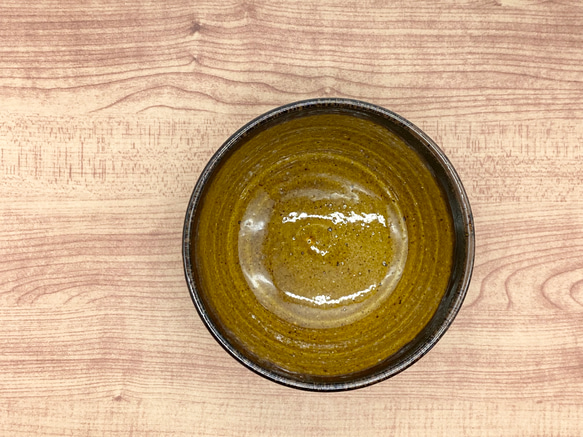 飴色の飯茶碗　【飯碗　和 陶器　黄　茶】 4枚目の画像