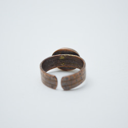 簡單系列-虎眼石‧硫化紅銅開放戒圍戒指 第4張的照片