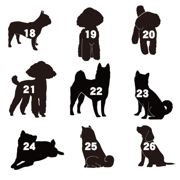半袖Tシャツワンちゃんシルエット 選べる犬のデザイン プリントカラー チワワ フレンチブル ミニチュア パステルカラー 4枚目の画像