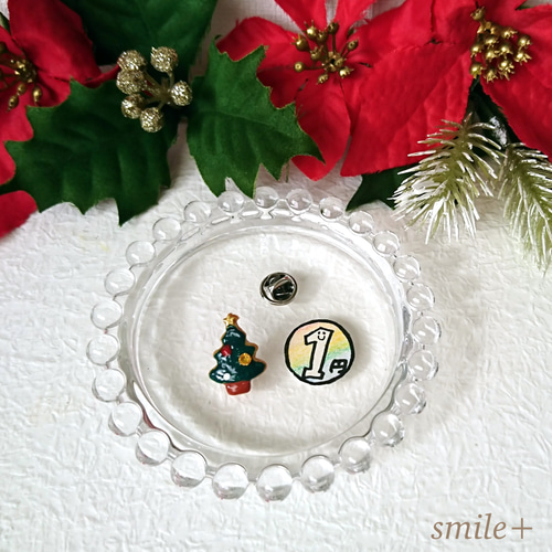 クリスマスツリー ピンバッジ ピンバッチ smile+ 通販 14841648