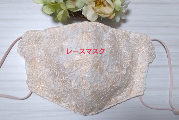【送料込み】 不織布マスクカバー ネイビー 薔薇刺繍  肌に優しい 15枚目の画像