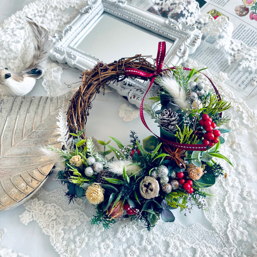 動物の森のクリスマスリースとスワッグ❁⃘*.゜⋆.*⃝̥◌̥