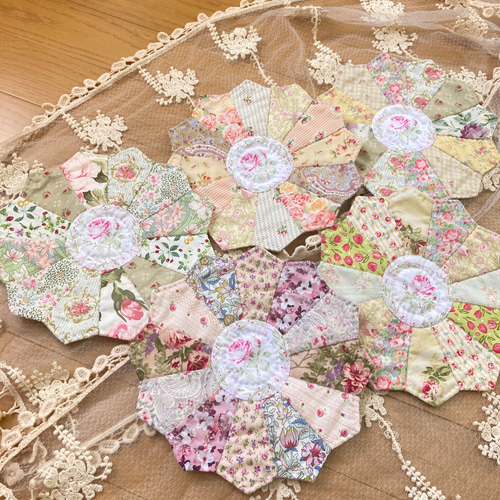 ドレスデンのパッチワークマット e パッチワークキルト タペストリー