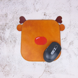 赤鼻のヘラジカ - マウスパッド [クリスマスギフト] 2枚目の画像