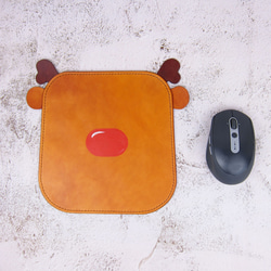 赤鼻のヘラジカ - マウスパッド [クリスマスギフト] 3枚目の画像