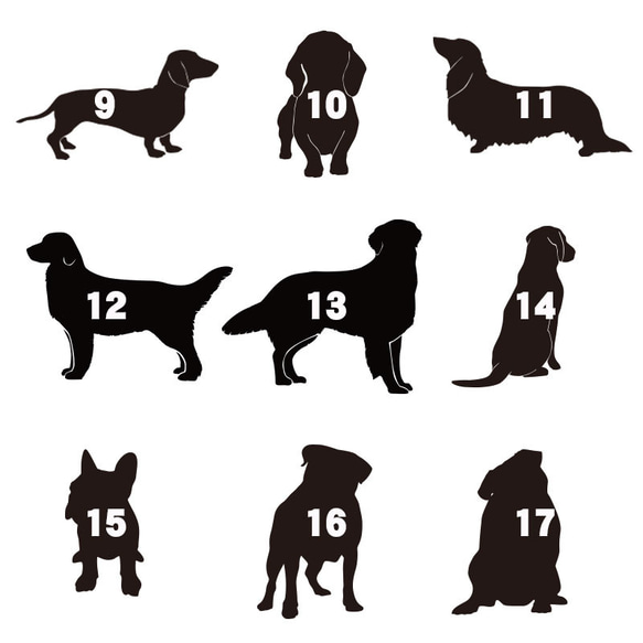 半袖Tシャツワンちゃんシルエット 選べる犬のデザイン プリントカラー チワワ フレンチブル ミニチュア パステルカラー 3枚目の画像
