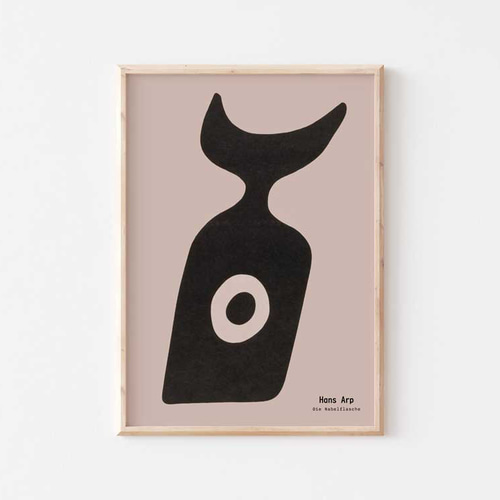 ジャン・アルプ、抽象画、アートポスター、シンプルモダン、北欧