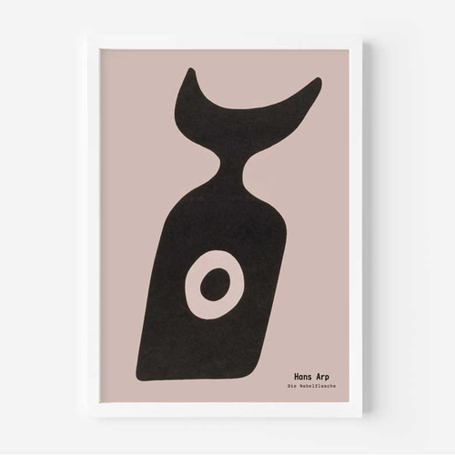 ジャン・アルプ、抽象画、アートポスター、シンプルモダン、北欧