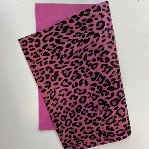 レオパード アニマル ヒョウ柄 手芸 ハンドメイド プリントレザー 豚革
