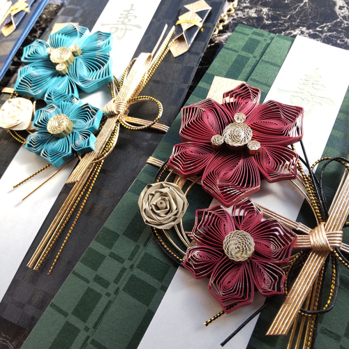 ラスト1】特別なお祝いに！＊男前 ホワイト クイリングのご祝儀袋