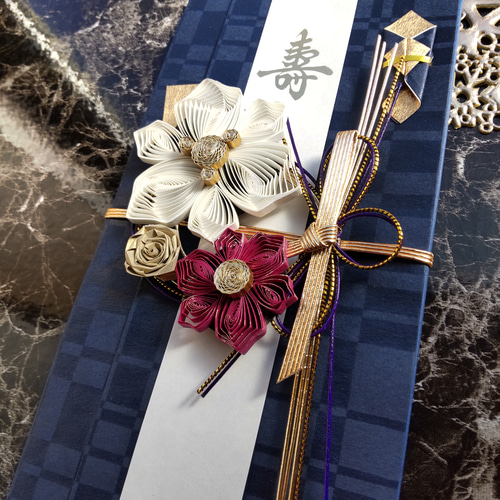 ラスト1】特別なお祝いに！＊男前 ホワイト クイリングのご祝儀袋